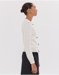Cloth & Co. - The Vintage Cardigan | White