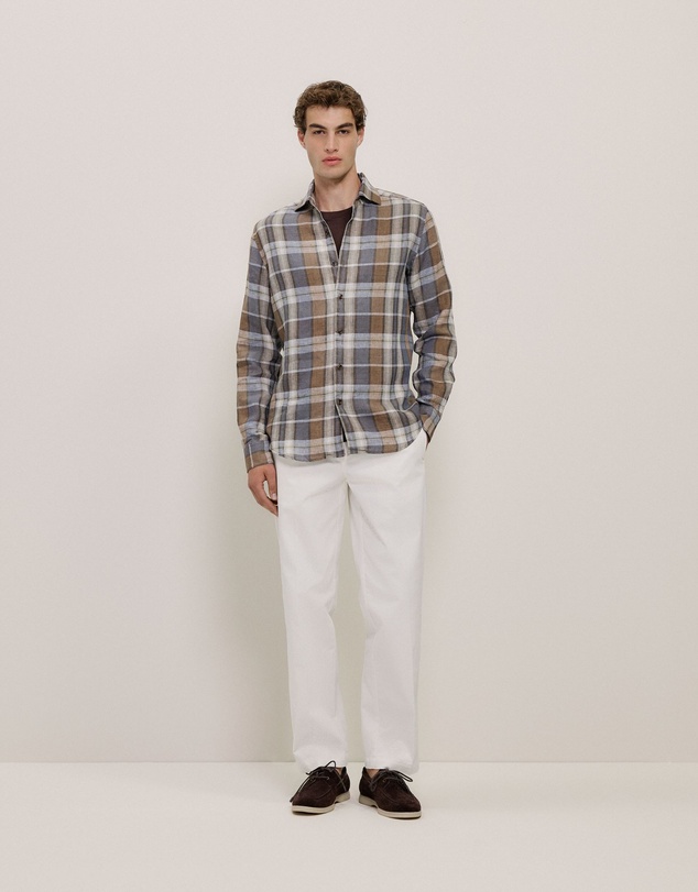 Trenery - Cotton Twill Tailored Pant in White