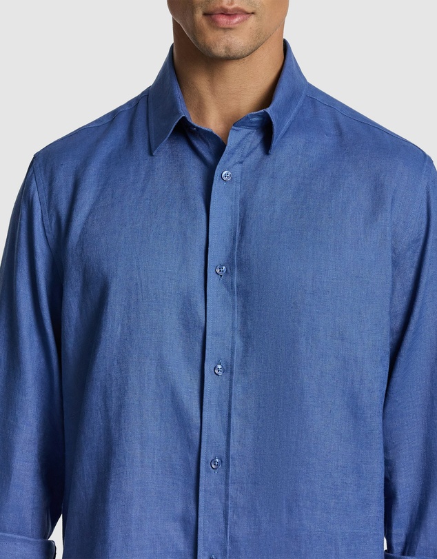yd. - West Hampton Pure Linen Shirt