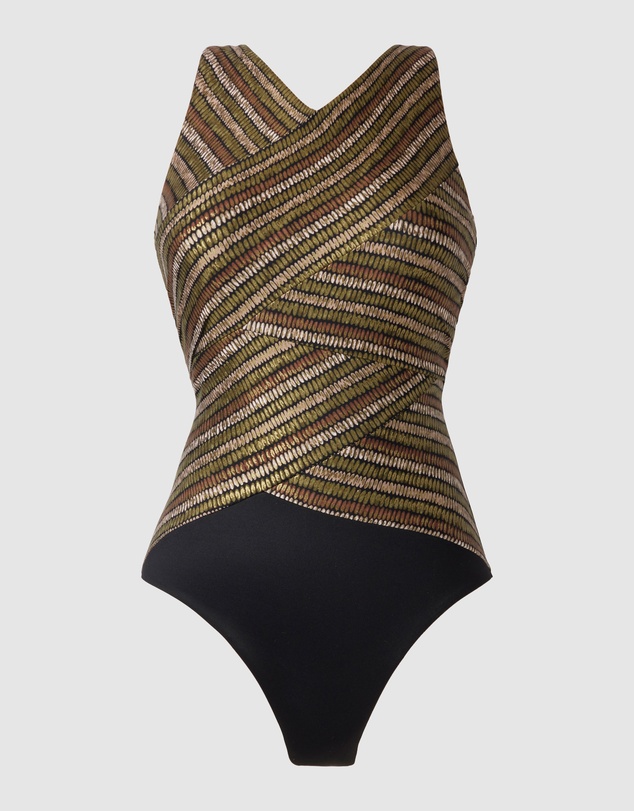 Miraclesuit Swimwear  - Sparkle Sands Brio High Neck Underwired One-Piece Shaping Swimsuit