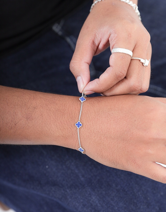 Kuzzoi - ICONIC EXCLUSIVE - Cloverleaf Bracelet in 925 Sterling Silver