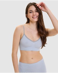 Billet Doux - Zen Attitude Crop Top Style Wirefree Bralette - 2 Pack