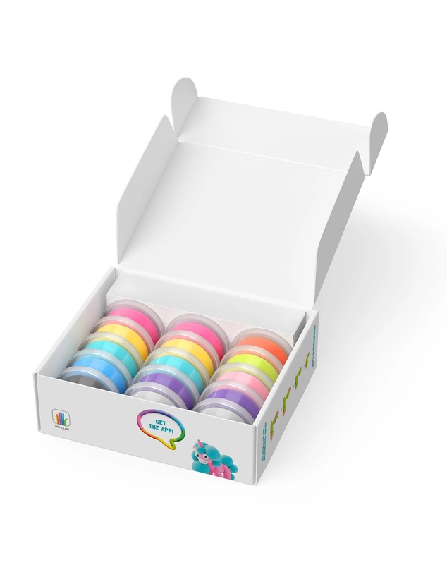 Hey Clay - Rainbow Unicorns Set