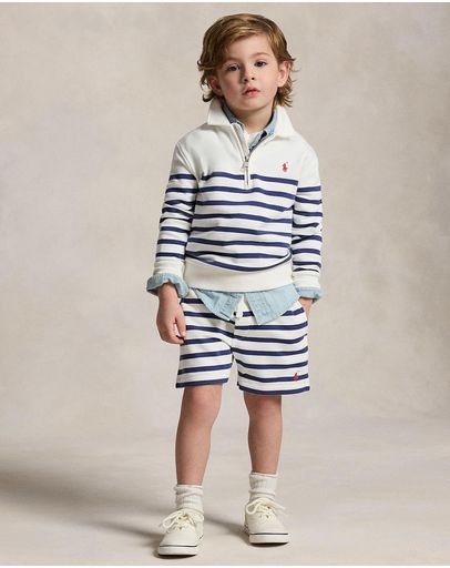 Deckwash White & Light Navy