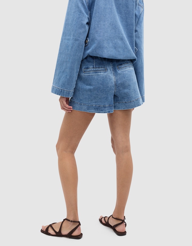 Seed Heritage - Core Denim Gathered Short