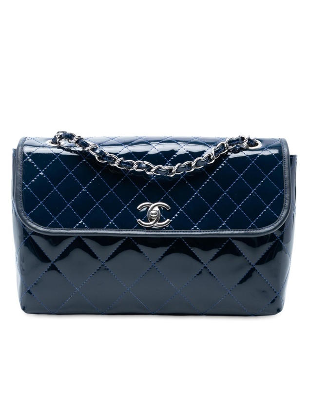Pre-Loved by Azura Reborn - Pre-Loved Quilted Patent In The Business Flap