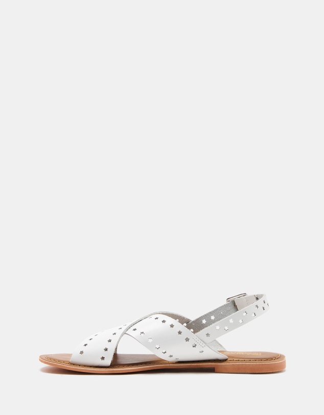 Just Because - Malita Leather Slingback Sandals