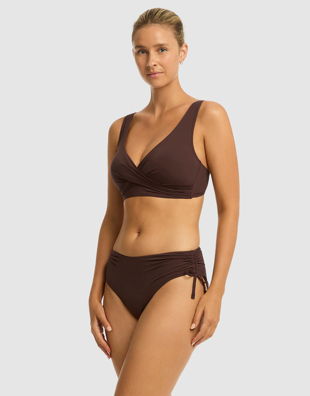Sea Level Australia - Essentials Edit Cross Front Multifit Bra Top