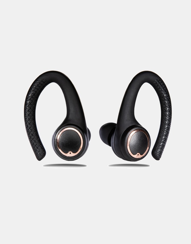 Friendie - AIR Active 2.0 Black and Rose Gold Sport Earbud (True Wireless In Ear Headphones)