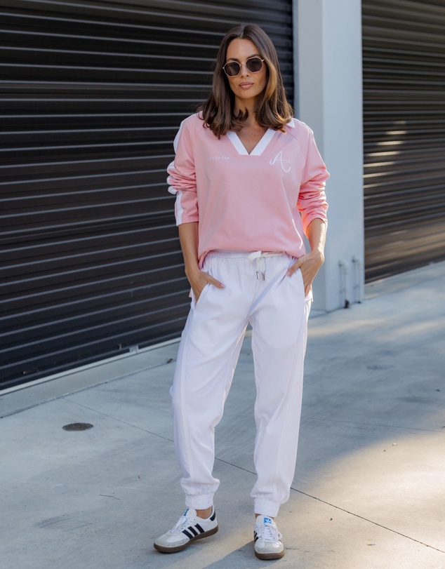 ALEXANDRA - Amour T-Shirt Pink/White