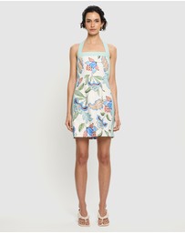 KIVARI - Azure Halter Mini Dress