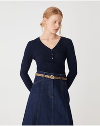 Forcast - Lacey Pointelle Knit