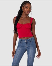 EDIKTED - Danica Cupped Tank Top