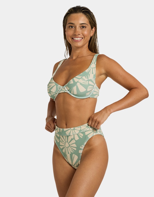 Roxy - Womens Suntribe Mod Mid Waist Bikini Bottom