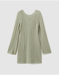 M.N.G - Crochet Dress with Back Neckline