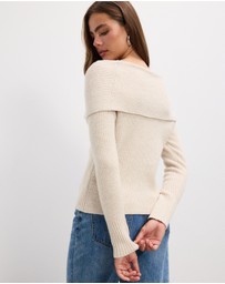 The Fated - Sammy Off Shoulder Knit Top