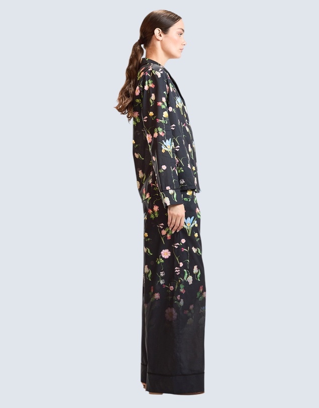 Cynthia Rowley - Botanical Noir Pj Top