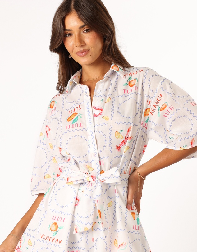 Petal & Pup - Kellie Playsuit - White Tutti Print