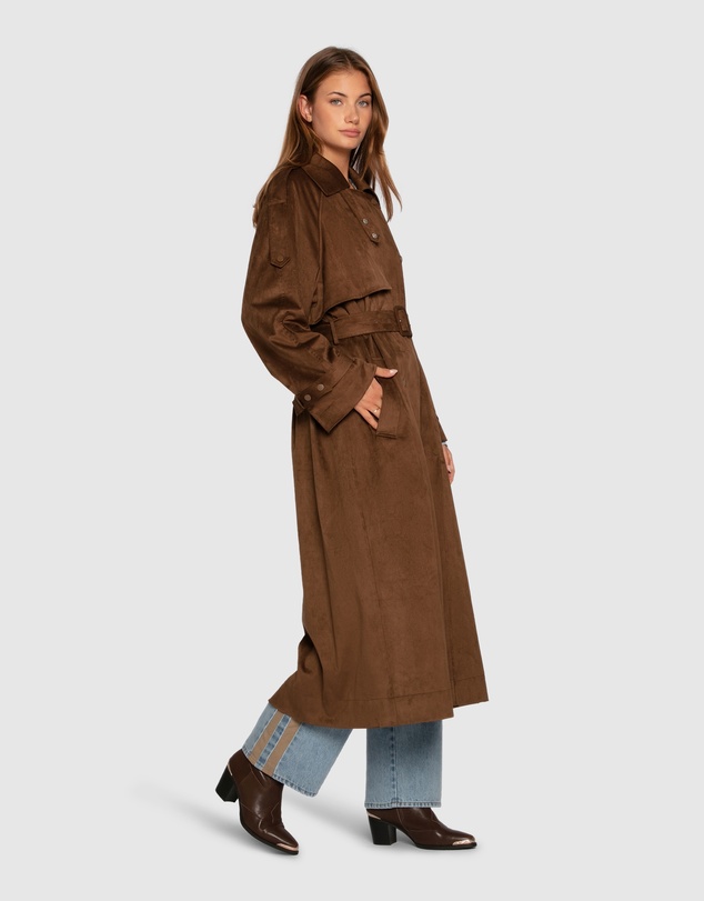 Belle & Bloom - Long Lost Lover Soft Maxi Trench