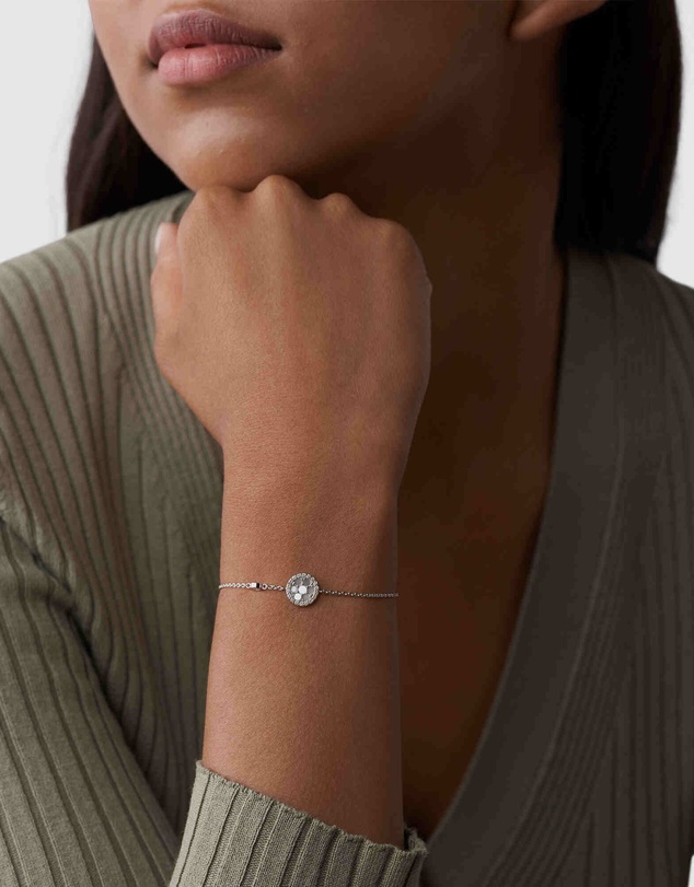 Fossil - Sterling Silver-Tone Silver-Tone Bracelet JFS00519040
