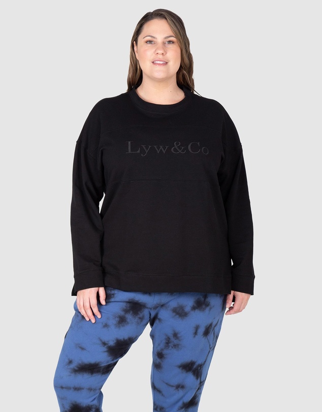 Love Your Wardrobe - LYW & Co Embroidered Sweat Top