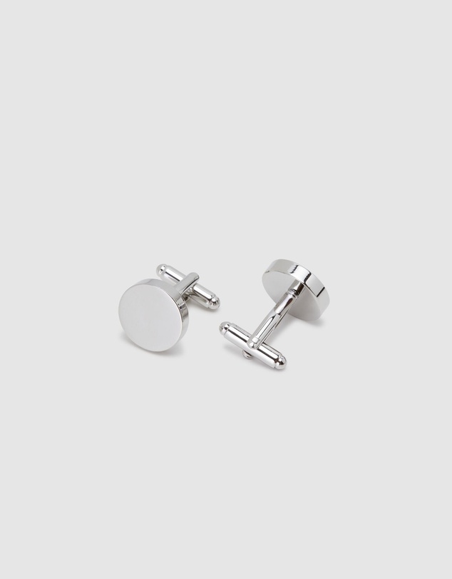 Oxford - Mens Round Disc Cuff Link