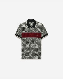 Calibre - Chest Panel Jacquard Polo Wine
