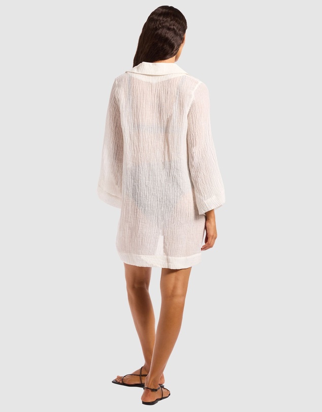 JETS - Wave Gauze Sheer Mini Cover Up