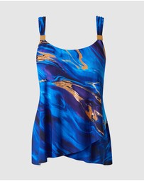 Miraclesuit Swimwear  - Stellar Nova Dazzle Underwired Draped Tankini Top