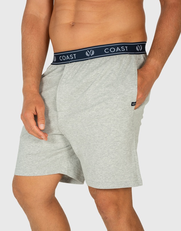 Coast Clothing - Grey Marle Lounge Shorts