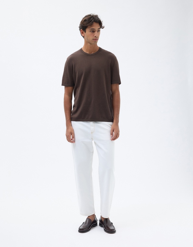 AERE - Cotton Cashmere Knit T-Shirt