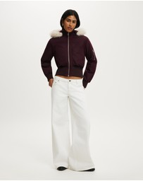 Cotton On - Remi Hooded Bomber Jacket