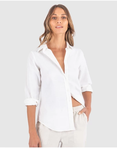 CAMIXA - Essy White Linen Shirt