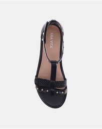 Mia Vita - Odessa Sandal - Black