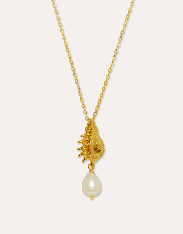 Ottoman Hands - Kai Seashell Pearl Pendant Necklace