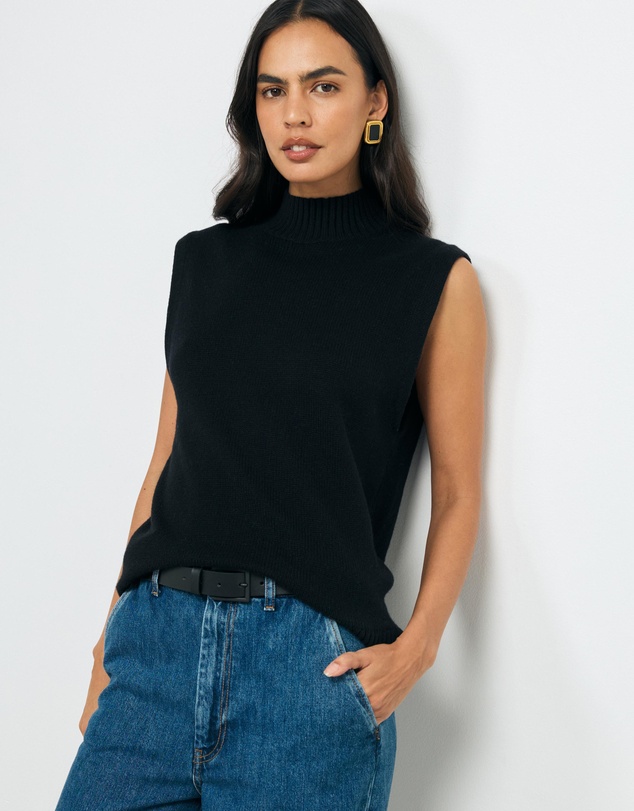 AERE - Pili Wool Cotton Knit Vest