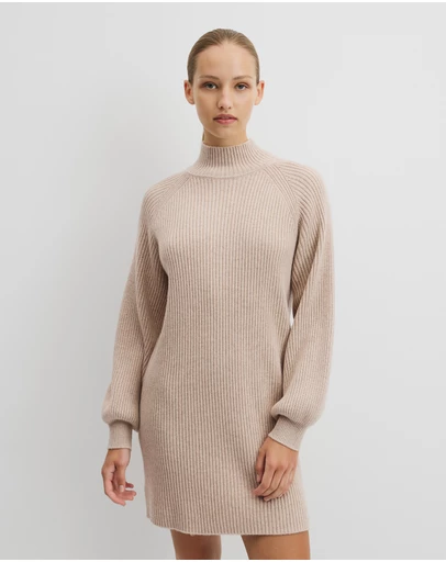Country Road - Australian Cotton Blend Knit Mini Dress