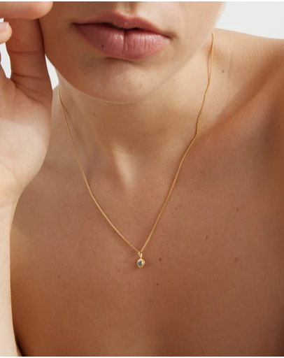 Kirstin Ash - Birthstone Necklace August Peridot