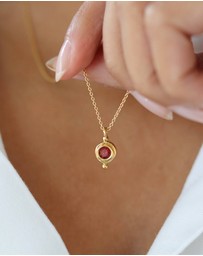 Ottoman Hands - January Birthstone Pendant Necklace