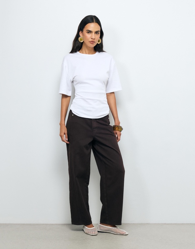 AERE - Mara Gathered Waist Top