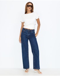Dazie - Doll Ruched Waist Top
