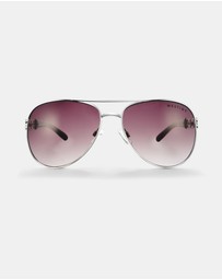 Mestige - Sunset Dreams Sunglasses embellished with crystals from Swarovski® - Silver and Black