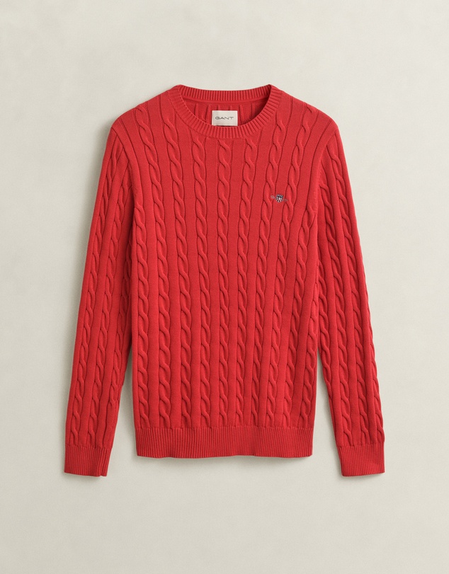 Gant - Cotton Cable Crew Neck