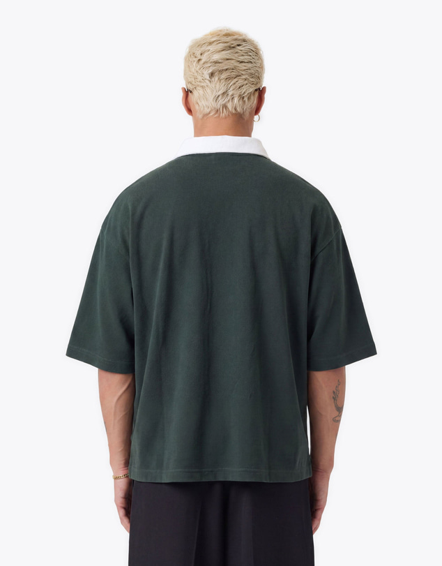 Zanerobe - Box Crop Polo Forest/White