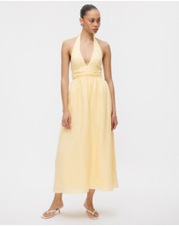 Minima Esenciales - Thalia Halter Midi Dress