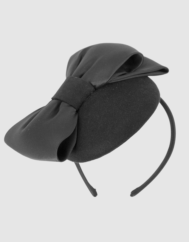 Max Alexander - Felt Winter Pillbox Fascinator with Bow
