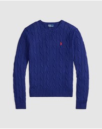 Polo Ralph Lauren - Cable-Knit Cotton Crewneck Sweater