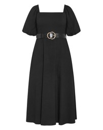 City Chic - Collins Puff Sleeve Midi Dress
