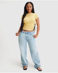 Cotton On - Curvy Low Rise Straight Jeans