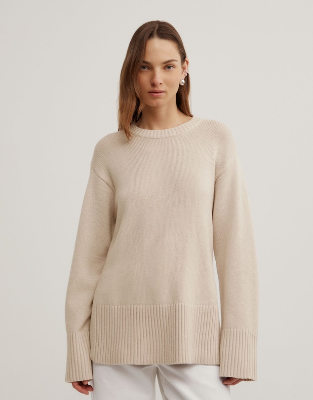 Witchery - Longline Crew Neck Knit